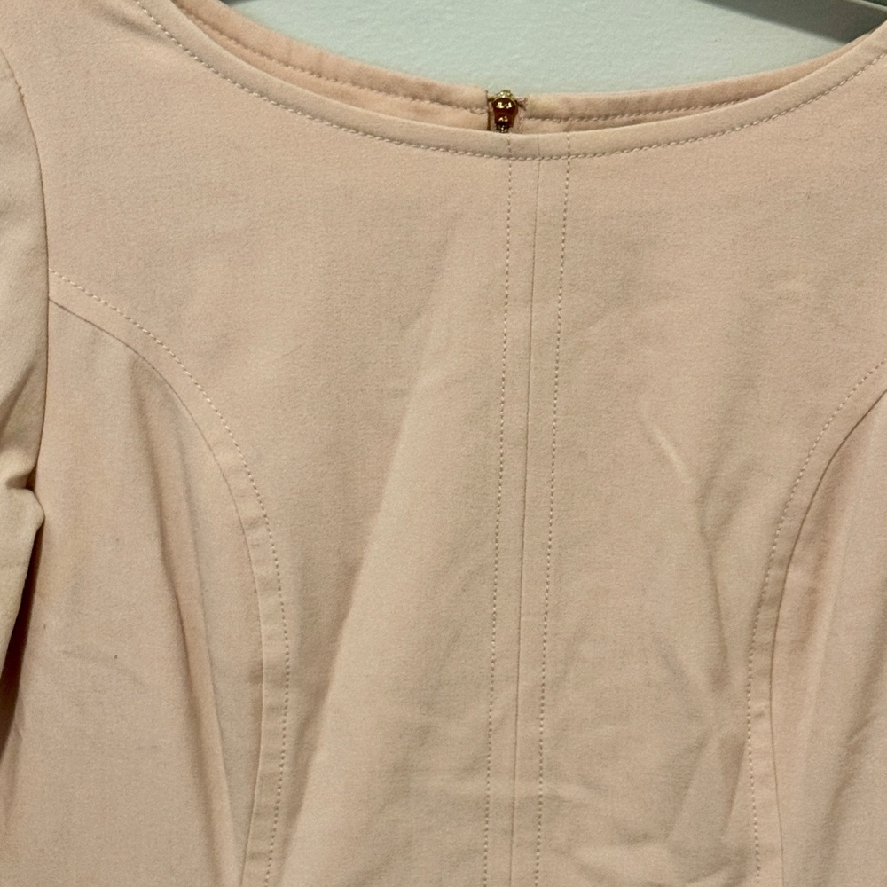 Tahari by ASL Blush Pink Sheath Dress w/Pocket, Size 6 Petite - Picture 5 of 13